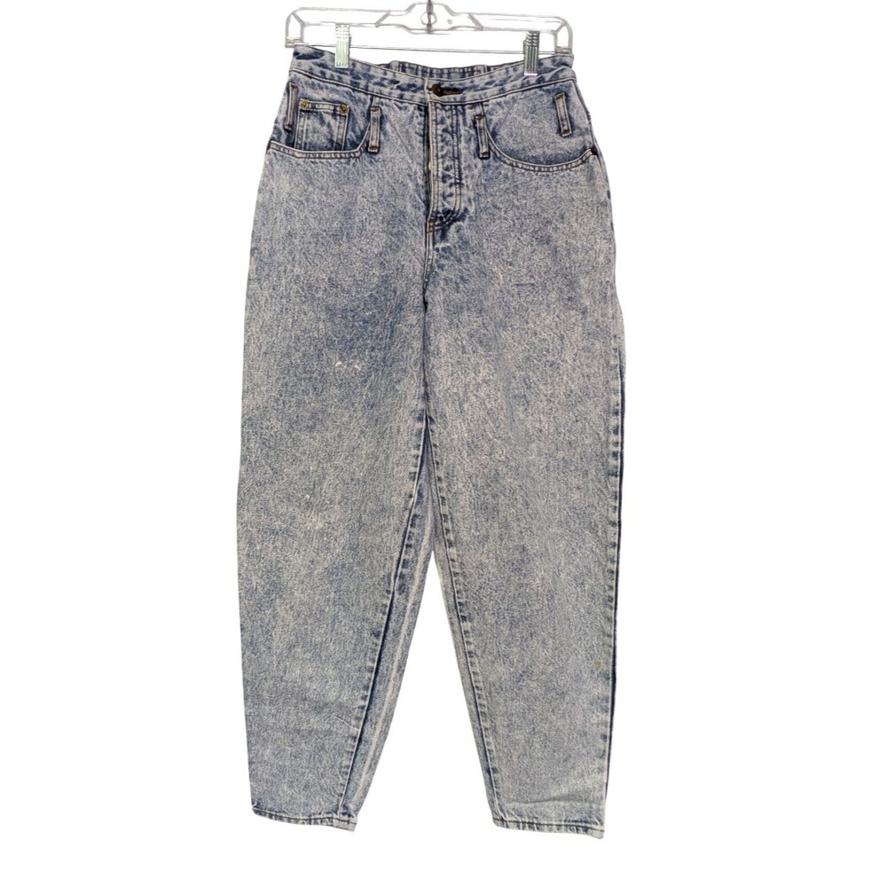 Vintage Union Bay High Rise Mom Jeans Juniors 9 Acid Wash Denim Grunge 90s Y2k